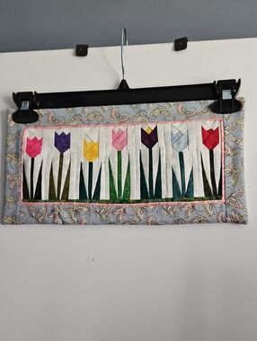 Butterfly Material Border With Fabric Pueces Tulip With Hang Pocket In Back 14x7
